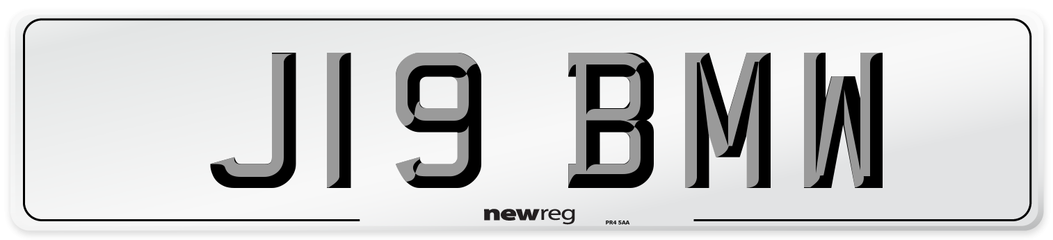 J19 BMW Number Plate from New Reg